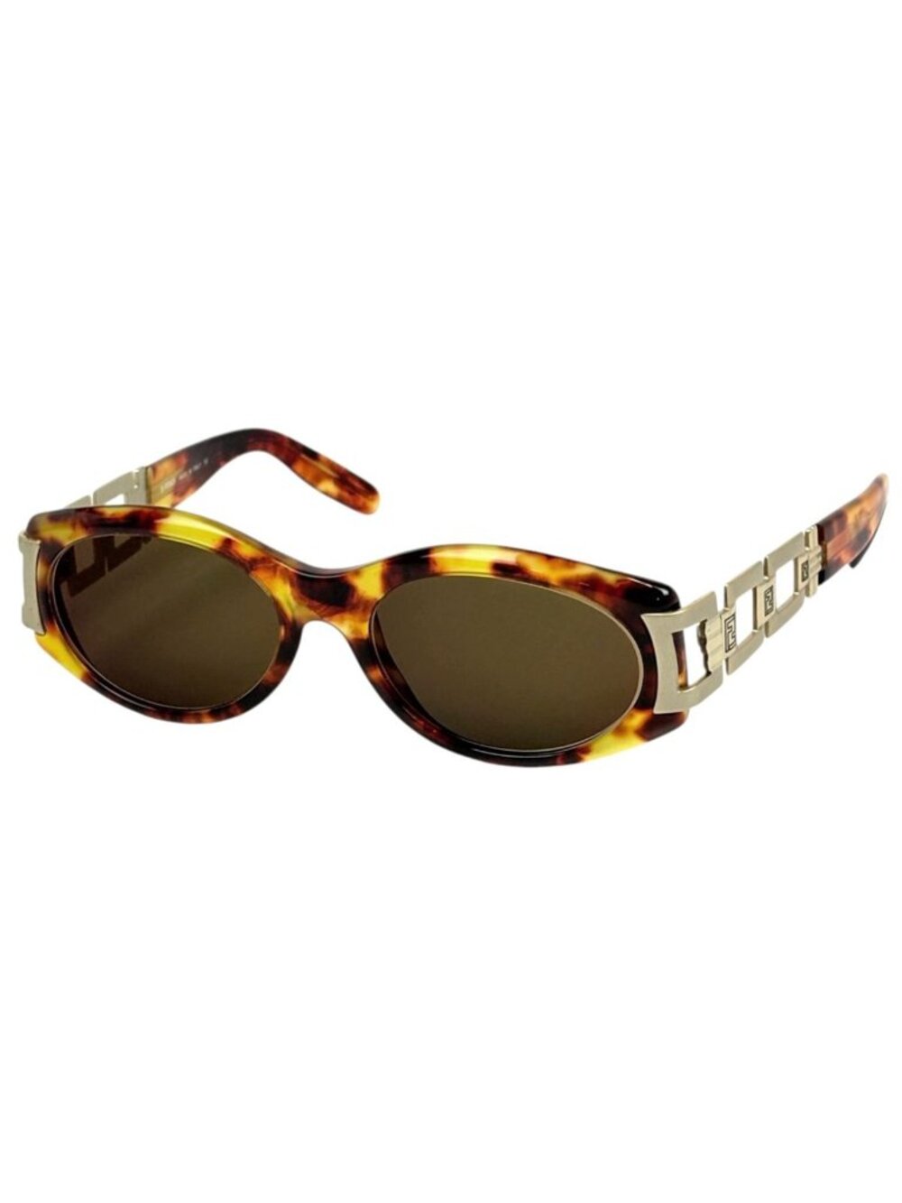 Fendi Sunglasses Demi Pattern Acetate Brown Eyewear